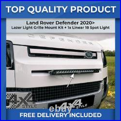 Fits Land Rover Defender 2020 Lazer Lamp Spot Light Linear 18 & Mounting Kit