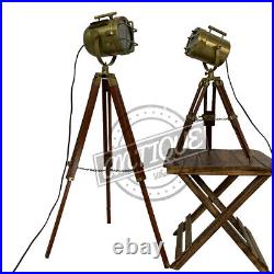 Floor/Desk Lamp Tripod Christmas Spotlight Studio Modern Wooden Light Night