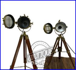 Floor/Desk Lamp Tripod Christmas Spotlight Studio Modern Wooden Light Night