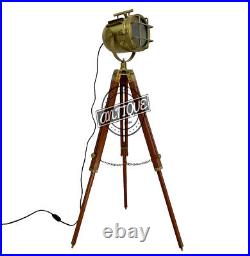 Floor/Desk Lamp Tripod Christmas Spotlight Studio Modern Wooden Light Night