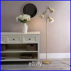 Floor Lamp Free Standing Living Room Light 3 Arm Adjustable Spotlight Lights
