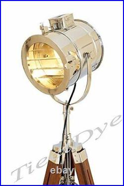 Floor Lamp Tripod Nautical Designer Studio Searchlight Home Decor Spot Light