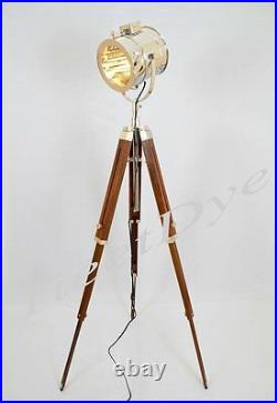 Floor Lamp Tripod Nautical Designer Studio Searchlight Home Decor Spot Light