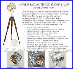 Floor Lamp Tripod Nautical Designer Studio Searchlight Home Decor Spot Light