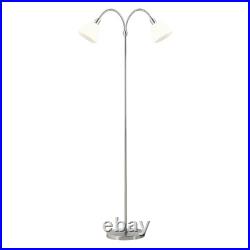 Floor Light Silver Ray Double Lamp Adjustable Spot Heads Chrome Glass Nordlux Floor Light Silver Ray Double Lamp Adjustable Spot Heads Chrome Glass Nordlux