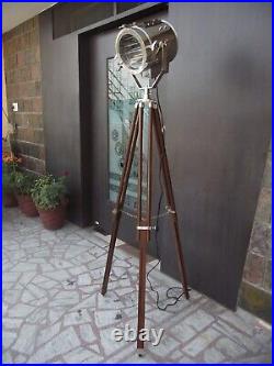 Floor Studio Lamp Spot Light Photography With Wooden Tripod Stand Lamp light