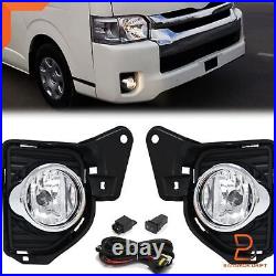 Fog Lamp Spot Light Set For Toyota Hiace / Commuter 14-19 (Second Facelift) H200