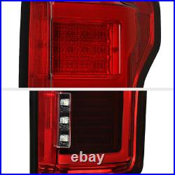 For 15-20 Ford F150 Blind Spot Sensor Models Red LED Light Bar Tail Brake Lamp