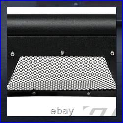 For 2010-2021 Toyota 4Runner Textured Black Studded Mesh Bull Bar+120W LED Light