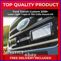 Ford Transit Custom 18 Lazer Light Triple-r 750 Led Spot Lamps Pair Grille Kit