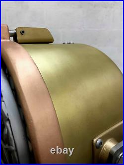 Francis Search/spot light on custom made tripod Ex MOD Brass Industrial