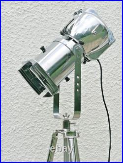 Fully Restored Vintage Strand 823 Theatre Fresnel Spot Light Lamp +steel Tripod