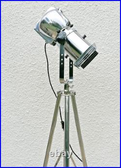 Fully Restored Vintage Strand 823 Theatre Fresnel Spot Light Lamp +steel Tripod