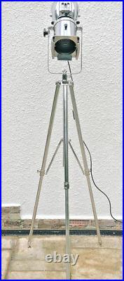 Fully Restored Vintage Strand 823 Theatre Fresnel Spot Light Lamp +steel Tripod