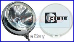 GENUINE CIBIE OSCAR 7 INCH 180mm CLEAR LENS SPOT LIGHT SPOT LAMP CHROME RIM