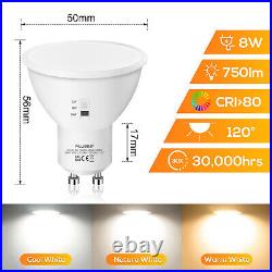 GU10 LED Bulbs Spot Light Warm Cool Day White Lightbulbs 5W 8W Down lights 230V