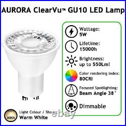 GU10 Led Bulbs Ceiling Spot Lights Warm Cool Daylight White Down Lights 5W