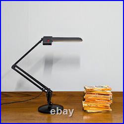 Gold Double Spotlight Floor Lamp Danish 1970s Restored