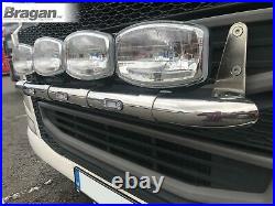 Grill Light Bar + LEDs + Spots For Volvo FH4 2013+ Stainless Steel Front Lamp