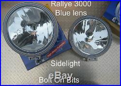 HELLA Rallye 3000 BLUE Crystal lens Spot light/lamps sidelight Defender/Hilux