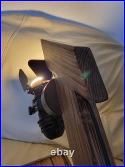 Handcrafted Wooden Lamp With Edison Spot Light Bulb