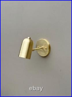 Handmade Brass Sconce Adjustable Modern Cylinder Wall Lamp Table Spot Light