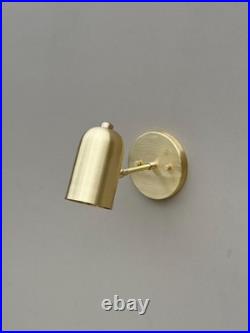 Handmade Brass Sconce Adjustable Modern Cylinder Wall Lamp Table Spot Light