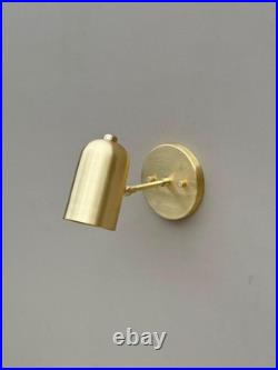 Handmade Brass Sconce Adjustable Modern Cylinder Wall Lamp Table Spot Light