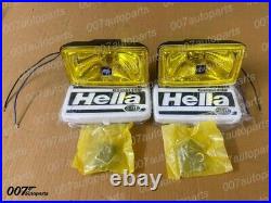 Hella Comet 450 Yellow 12v H3 Driving Spotlight Fog Lamp Set of 2 Universal