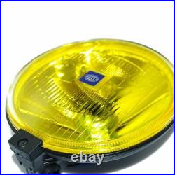 Hella Comet 500 Driving Lamp Yellow Spot Light With Cover Universal Fit @Vi