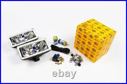 Hella Comet 550 Spot Light Lamp Driving Set Pair With Bulbs And Fitting Kit