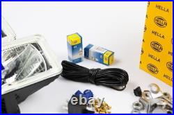 Hella Comet 550 Spot Light Lamp Driving Set Pair With Bulbs And Fitting Kit
