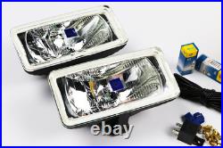 Hella Comet 550 Spot Light Lamp Driving Set Pair With Bulbs And Fitting Kit