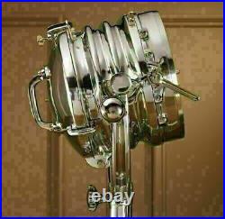Hollywood Floor Lamp Tripod Light Spotlight Vintage Nautical Studio Searchlight