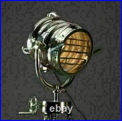 Hollywood Floor Lamp Tripod Light Spotlight Vintage Nautical Studio Searchlight