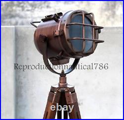 Hollywood Studio Modern Searchlight Handmade Copper Antique Floor Lamp Decor