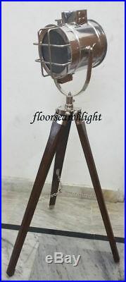 Home Decor Nautical Searchlight Spot Light Studio Tripod Floor Halloween Lamp
