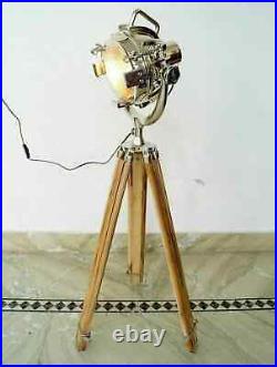 Home- decor Spot light With wooden tripod search light lamp floor lamp theater
