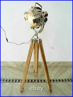 Home- decor Spot light With wooden tripod search light lamp floor lamp theater