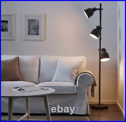 IKEA HEKTAR FLOOR LAMP WITH 3 SPOTS DARK GREY HEIGHT 176 cm HOME / OFFICE