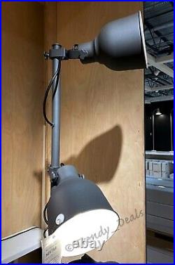Ikea HEKTAR Floor Lamp with3 Spotlights Steel, Dark Gray NEW