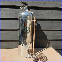 Industrial Lamp Large & Unique Stainless Art Deco Fire Extinguisher Steampunk