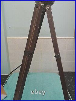 Industrial Naval Military SpotLight Ajustable Tripod Floor Lamp Working
