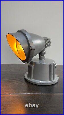 Industrial Vintage Retro Style Desk or Table Lamp Light ex Security Spotlight