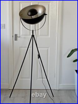 Industrial spotlight Black and Silver Floor lamp