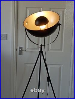 Industrial spotlight Black and Silver Floor lamp
