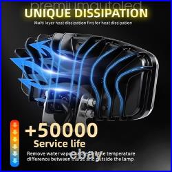 Jumbo Oval LED Spot Lamp Demmon WithWhite & Amber DRL Driving Light 12v 24v Spider