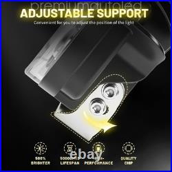 Jumbo Oval LED Spot Lamp Demmon WithWhite & Amber DRL Driving Light 12v 24v Spider