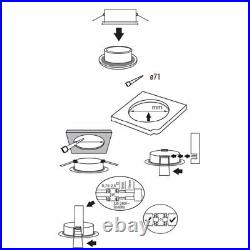 Kanlux QULES AC O-W 26303 Modern Mains GU10 LED Recessed Ceiling Spot Light Lamp