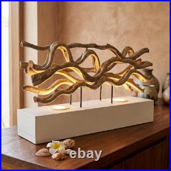 Kinaree Wooden Table Lamp Lianen White Natural GU10 Spots Kinaree Wooden Table Lamp Lianen White Natural GU10 Spots